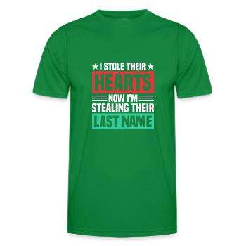 Adopts Adopts Foster Father Foster Mother - Men's Functional T-Shirt - kelly green - Front - AI Model Male 178 dark (178cm)