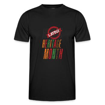 Drapeaux latinos hispaniques Mois du patrimoine hispanique - T-shirt sport Homme - noir - Devant - AI Model Male 178 dark (178cm)