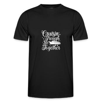 Kreuzfahrt - Männer Funktions-T-Shirt - Schwarz - Vorne - AI Model Male 178 dark (178cm)