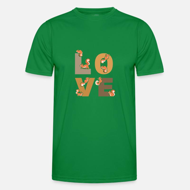 Eichhörnchen LOVE Eichhörnchen Netter Eichhörn Männer Funktions-T-Shirt
