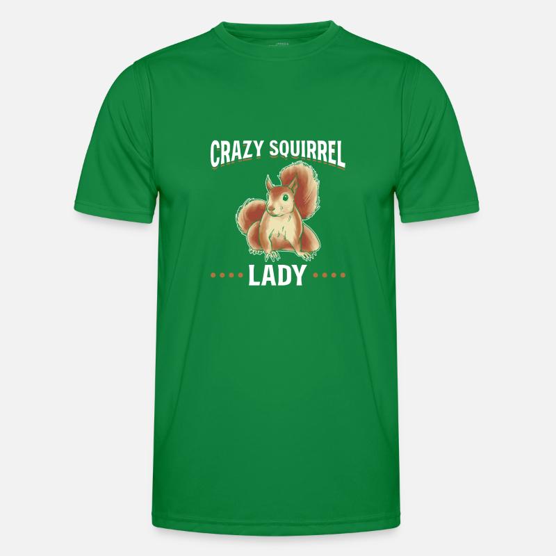Crazy Squirrel Lady Squirrel Lovers Men's Functional T-Shirt