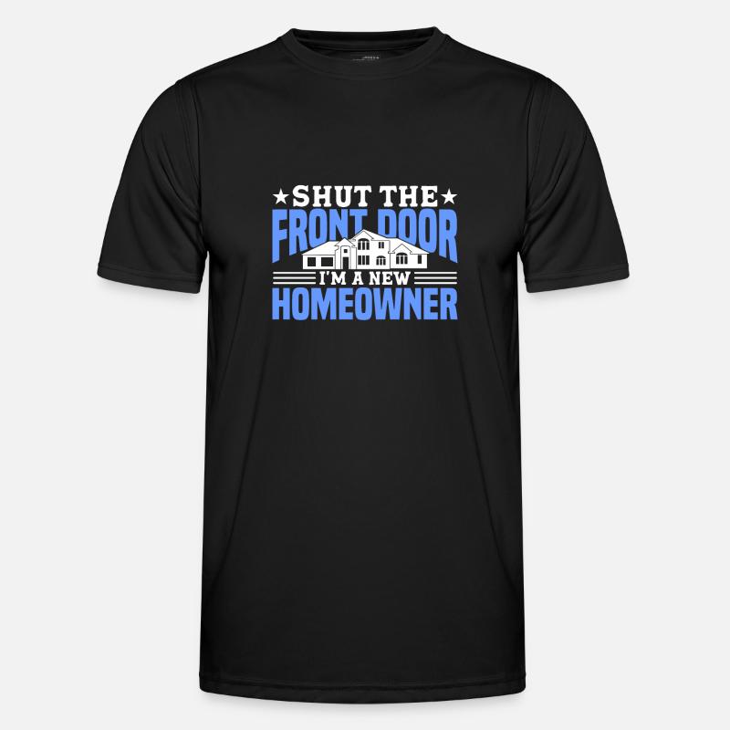 Hausbesitzer Eigentümer Geschenk Hauseigentümer - Männer Funktions-T-Shirt - Schwarz