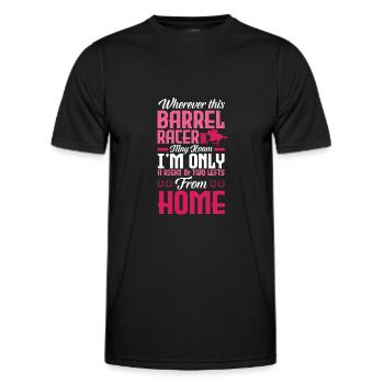 Lustige Pferderennen Pferderennen Geschenkidee - Männer Funktions-T-Shirt - Schwarz - Vorne - AI Model Male 178 dark (178cm)