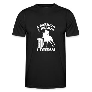 Lustige Pferderennen Pferderennen Geschenkidee - Männer Funktions-T-Shirt - Schwarz - Vorne - AI Model Male 178 dark (178cm)