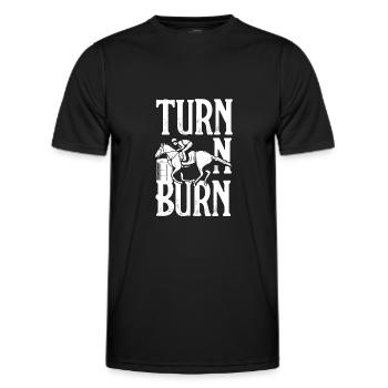 Lustige Pferderennen Pferderennen Geschenkidee - Männer Funktions-T-Shirt - Schwarz - Vorne - AI Model Male 178 dark (178cm)