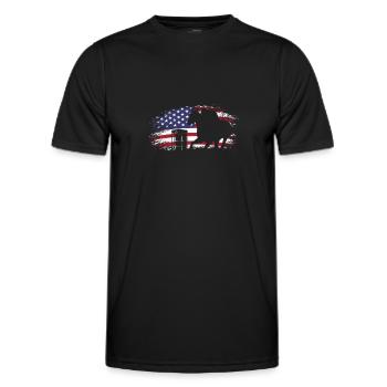 Lustige Pferderennen Pferderennen Geschenkidee - Männer Funktions-T-Shirt - Schwarz - Vorne - AI Model Male 178 dark (178cm)