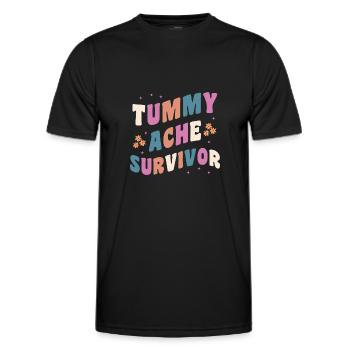 Bauchschmerzen Überlebende Groovy - Männer Funktions-T-Shirt - Schwarz - Vorne - AI Model Male 178 dark (178cm)