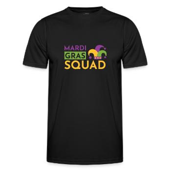 Mardi Gras Squad - Men's Functional T-Shirt - black - Front - AI Model Male 178 dark (178cm)