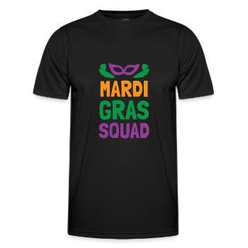 Mardi Gras Squad - Men's Functional T-Shirt - black - Front - AI Model Male 178 dark (178cm)