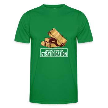 Gold Panning | Miner - Men's Functional T-Shirt - kelly green - Front - AI Model Male 178 dark (178cm)