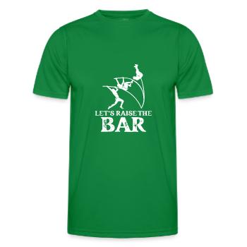Lasst Uns DIe Stange Heben Stabhochsprung - Männer Funktions-T-Shirt - Kelly Green - Vorne - AI Model Male 178 dark (178cm)