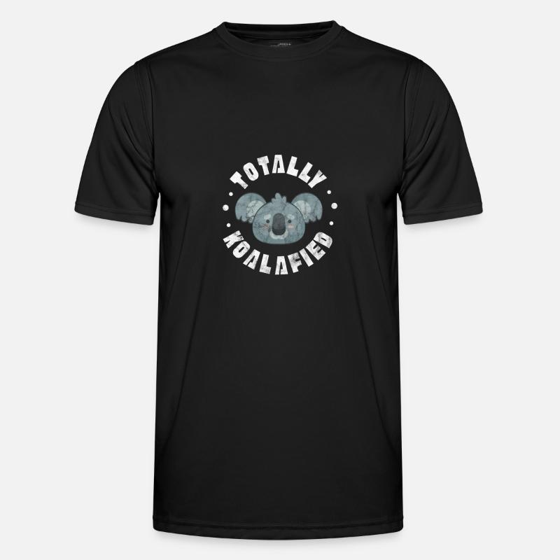 Koala - Männer Funktions-T-Shirt - Schwarz