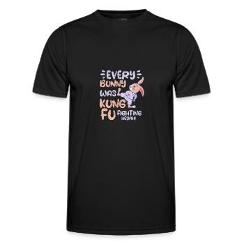 Kung-fu - T-shirt sport Homme - noir - Devant - AI Model Male 178 dark (178cm)