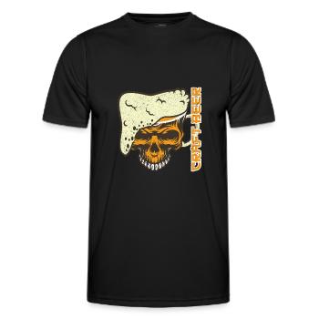 Craft Beer - Men's Functional T-Shirt - black - Front - AI Model Male 178 dark (178cm)
