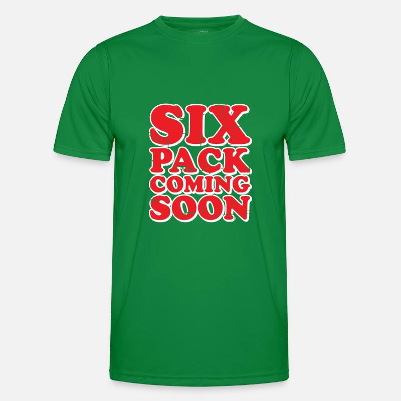 Six Pack Coming Soon 38 Männer Funktions-T-Shirt