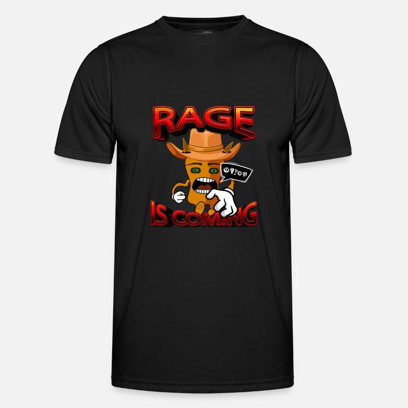 Rage is coming - cute comic monster Men's Functional T-Shirt