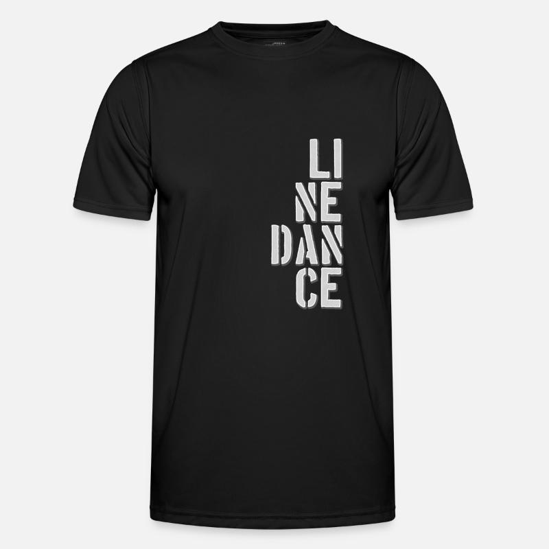 Line Dancing Line Dance - Männer Funktions-T-Shirt - Schwarz