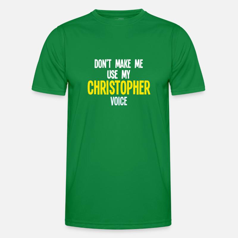 Vorname Christopher Name Christopher Geschenk Männer Funktions-T-Shirt