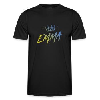 Emma - Männer Funktions-T-Shirt - Schwarz - Vorne - AI Model Male 178 dark (178cm)
