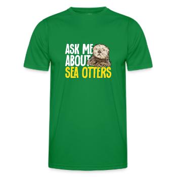 Seeotter - Männer Funktions-T-Shirt - Kelly Green - Vorne - AI Model Male 178 dark (178cm)