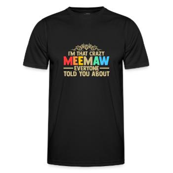 Omi Omi Familie Geschenk - Männer Funktions-T-Shirt - Schwarz - Vorne - AI Model Male 178 dark (178cm)