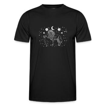Iran Culture History Persia Leo Sun - Men's Functional T-Shirt - black - Front - AI Model Male 178 dark (178cm)
