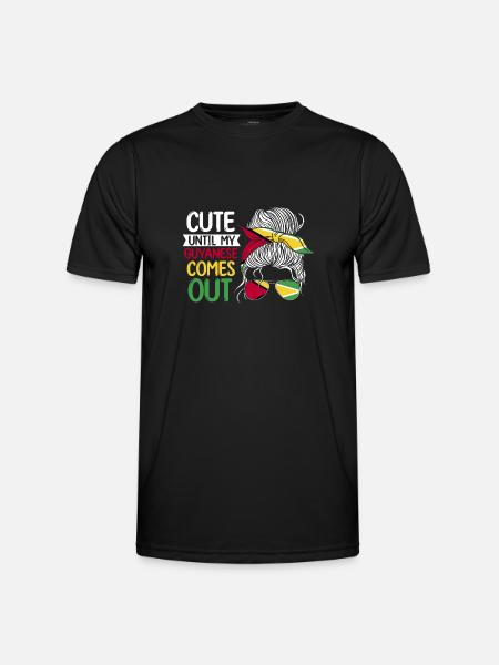 Guyana Flag Guyanese Guyana - Men's Functional T-Shirt - black