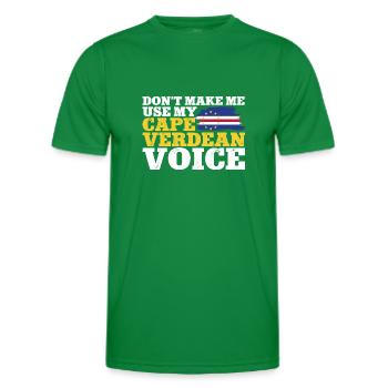 Drapeau du Cap-Vert Drapeau du Cap-Vert - T-shirt sport Homme - vert - Devant - AI Model Male 178 dark (178cm)