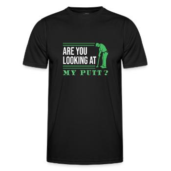 Golf Golfers Golfers - Men's Functional T-Shirt - black - Front - AI Model Male 178 dark (178cm)