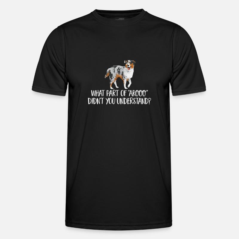 Miniature Australian Shepherd - Men's Functional T-Shirt - black