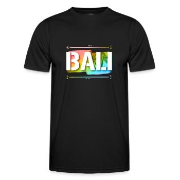 Bali - Männer Funktions-T-Shirt - Schwarz - Vorne - AI Model Male 178 dark (178cm)