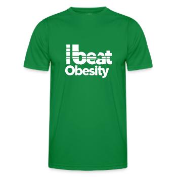 I Beat Obesity 8 - Männer Funktions-T-Shirt - Kelly Green - Vorne - AI Model Male 178 dark (178cm)