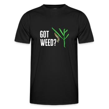 Monarchfalter Amerikanischer Monarch Schmetterling - Männer Funktions-T-Shirt - Schwarz - Vorne - AI Model Male 178 dark (178cm)