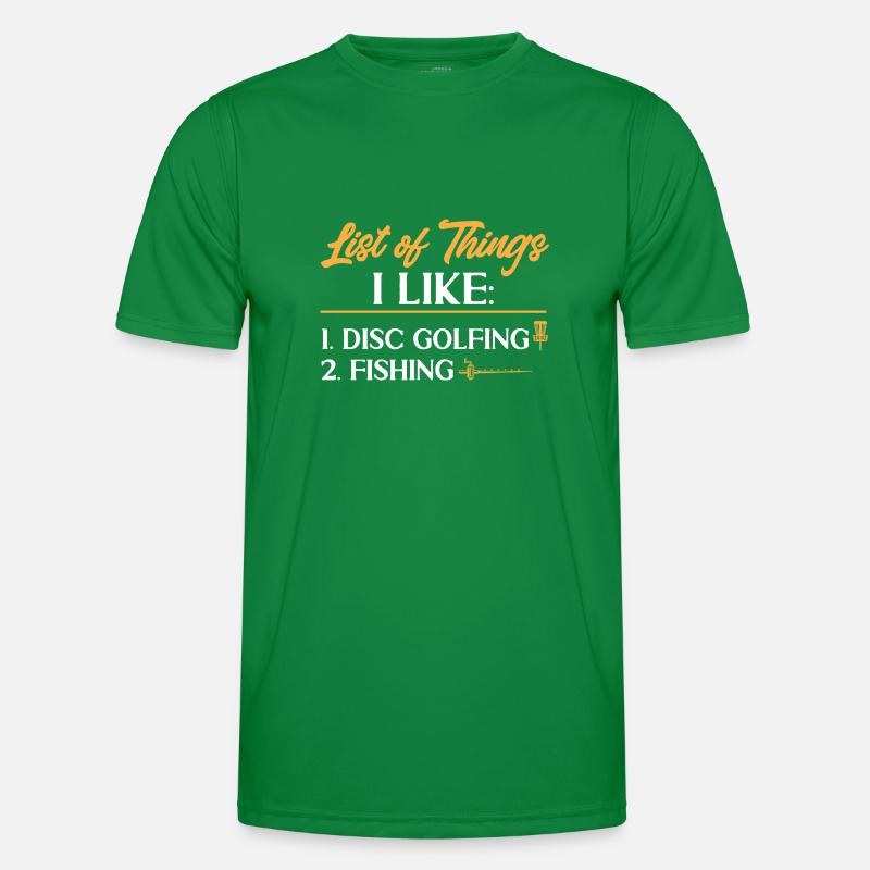Discgolf Disc Golf Frisbee Männer Funktions-T-Shirt