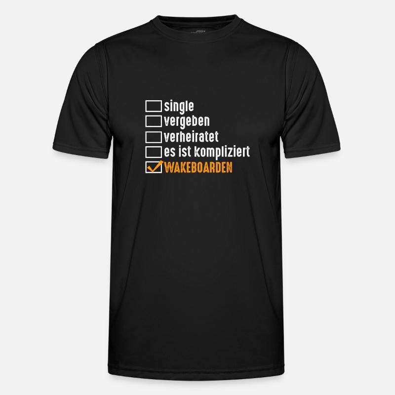 Wakeboarder Wakeboard Wakeboarding - Männer Funktions-T-Shirt - Schwarz
