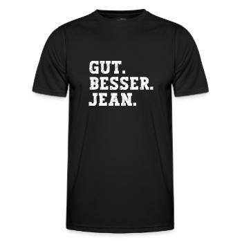 Gut Besser Jean Lustiger Spruch Name Jean - Männer Funktions-T-Shirt - Schwarz - Vorne - AI Model Male 178 dark (178cm)