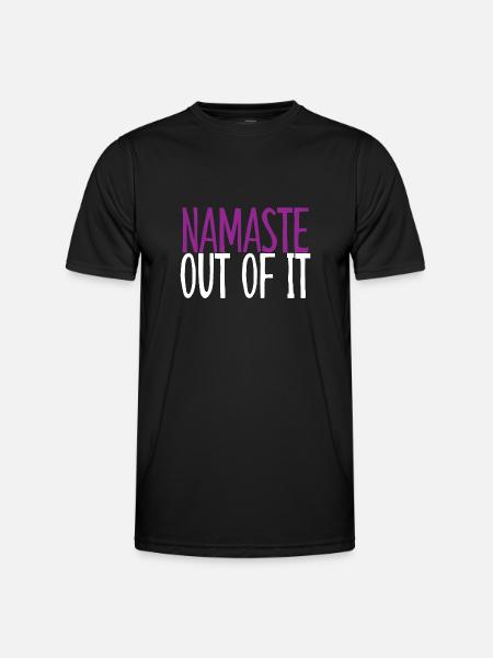 Namaste Out of It 4 - Men's Functional T-Shirt - black