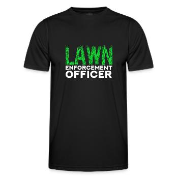 Rasenmähen Rasenmäher Gärtner - Männer Funktions-T-Shirt - Schwarz - Vorne - AI Model Male 178 dark (178cm)