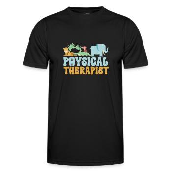 Physiotherapie Kinderphysiotherapeutin - Männer Funktions-T-Shirt - Schwarz - Vorne - AI Model Male 178 dark (178cm)