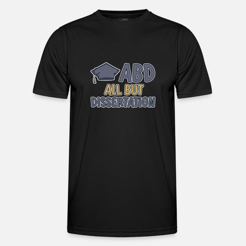 ABD All But Dissertation 2 - Männer Funktions-T-Shirt - Schwarz