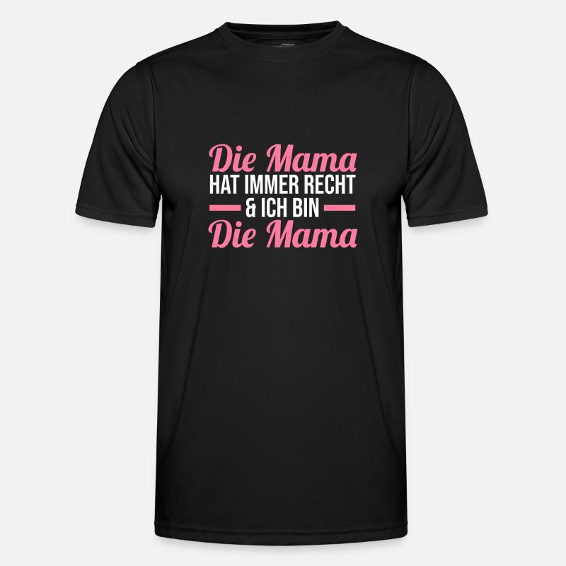 Mutter Mama - Männer Funktions-T-Shirt - Schwarz