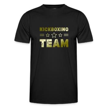 Kickboxing Team - Männer Funktions-T-Shirt - Schwarz - Vorne - AI Model Male 178 dark (178cm)