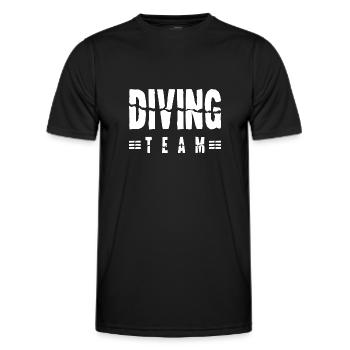 Diving Team - Männer Funktions-T-Shirt - Schwarz - Vorne - AI Model Male 178 dark (178cm)