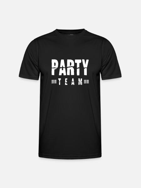 Équipe de fête - T-shirt sport Homme - noir