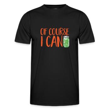 Canning, canning, canning, preserving food - Men's Functional T-Shirt - black - Front - AI Model Male 178 dark (178cm)