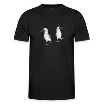 Blue-footed Booby Seabird Blue-footed Booby Seabird - Men's Functional T-Shirt - black - Front - AI Model Male 178 dark (178cm)