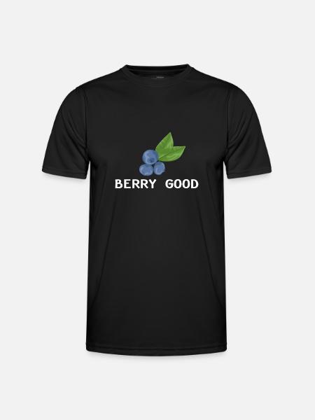 Blueberry, Fruit, Blueberry - Men's Functional T-Shirt - black