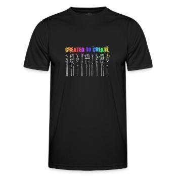 Painter Craftsman Profession Quote Gift - Men's Functional T-Shirt - black - Front - AI Model Male 178 dark (178cm)