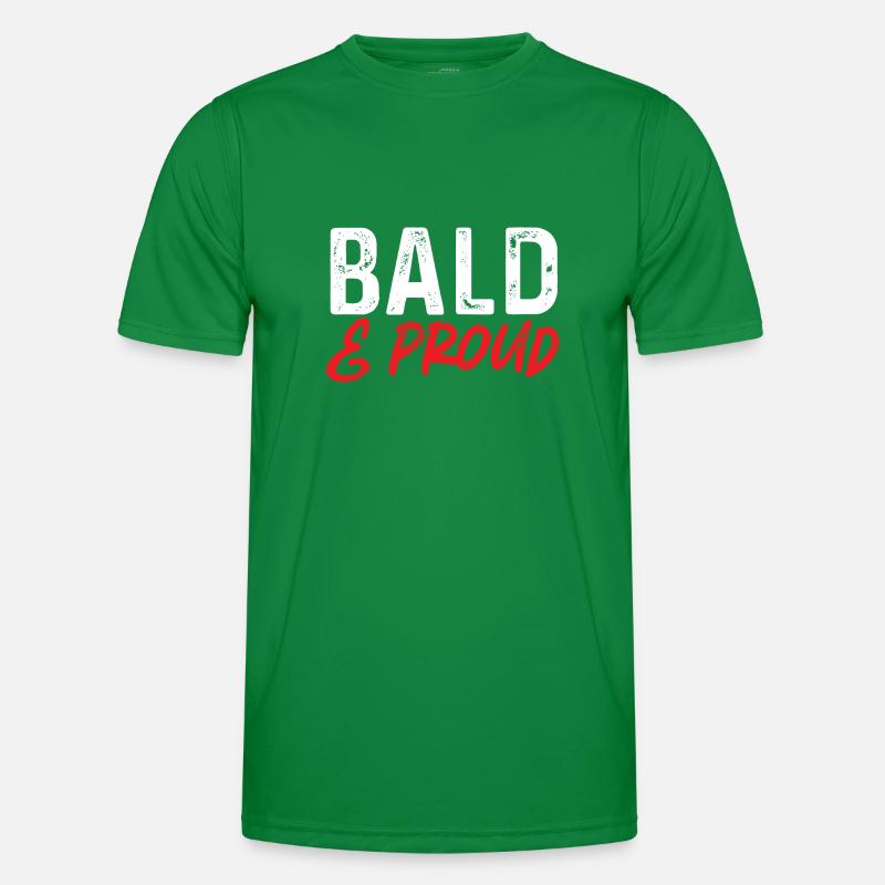 Bald Head Baldness Beard Bald Head Men's Functional T-Shirt