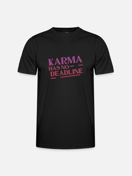 Karma Has No Deadline 4 - Men's Functional T-Shirt - black